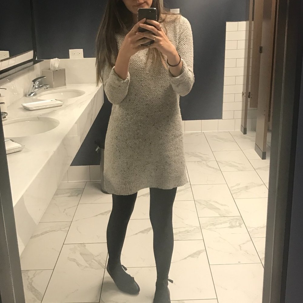 Madewell Button Sweater Dress